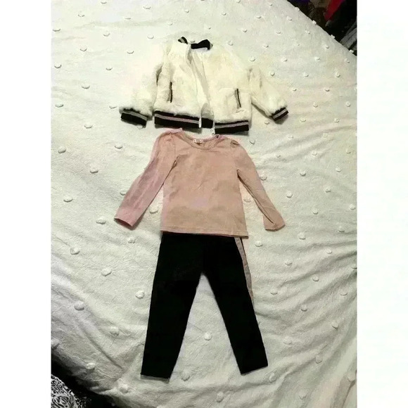 Tahari Girl Bomber Jacket Set 2 T with Matching shirt and pants - Picture 1 of 5